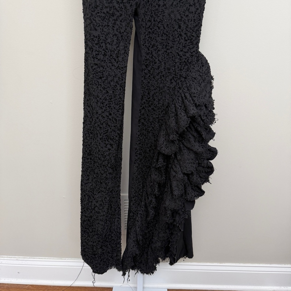 R.L.E. Black Women's Textured Wide-Leg Pants & cardigan Set size ~S - Picture 10 of 11